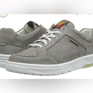 Mephisto Gray Leather Sneakers for Men